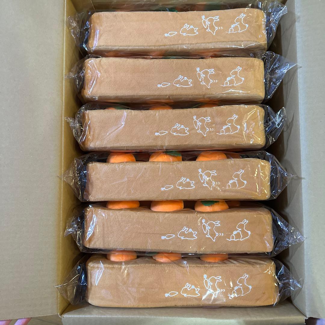 ふわふわ大収穫　ぬいぐるみ畑　にんじんのぬいぐるみ　6点セット