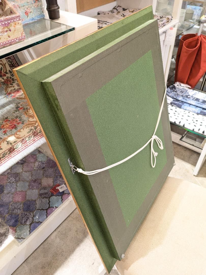 【新品6万円額縁】 油絵 花の絵 金縁 額入り 油彩 飾り額 高級金縁額