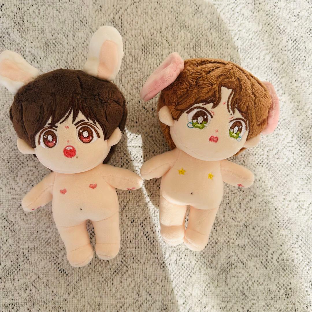 王一博 肖战 啵比赞比 15cmぬいぐるみセット