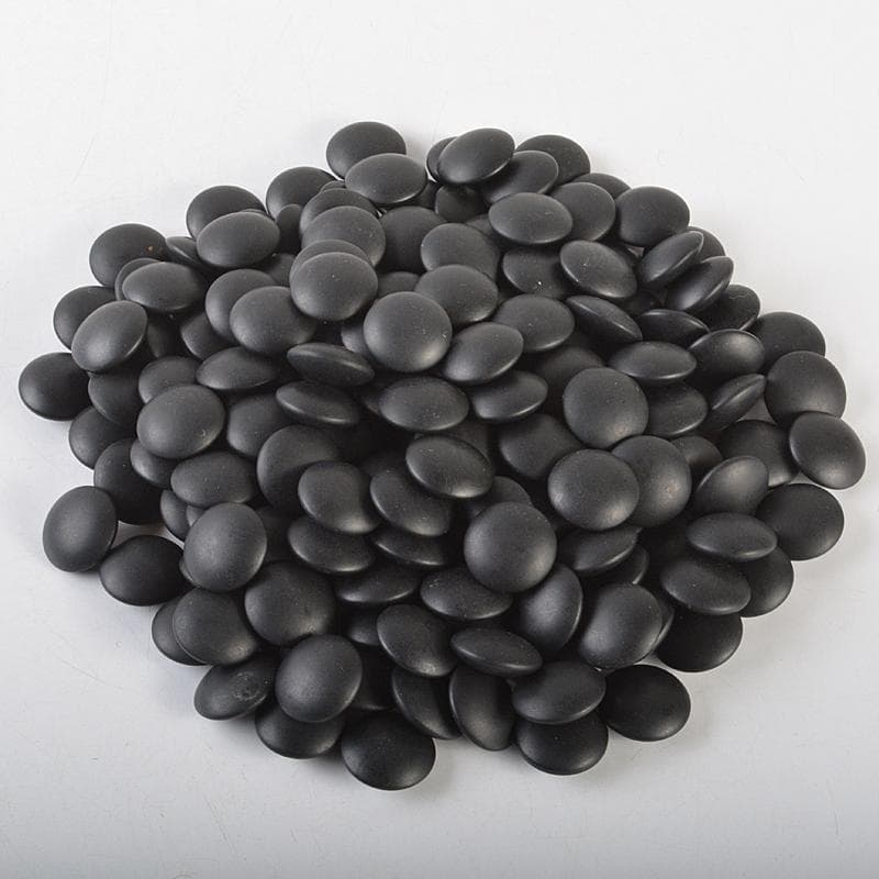 囲碁　鱗屋精製 碁石　本蛤碁石　那智黒碁石　碁笥　一套　共布共箱　MR7246B