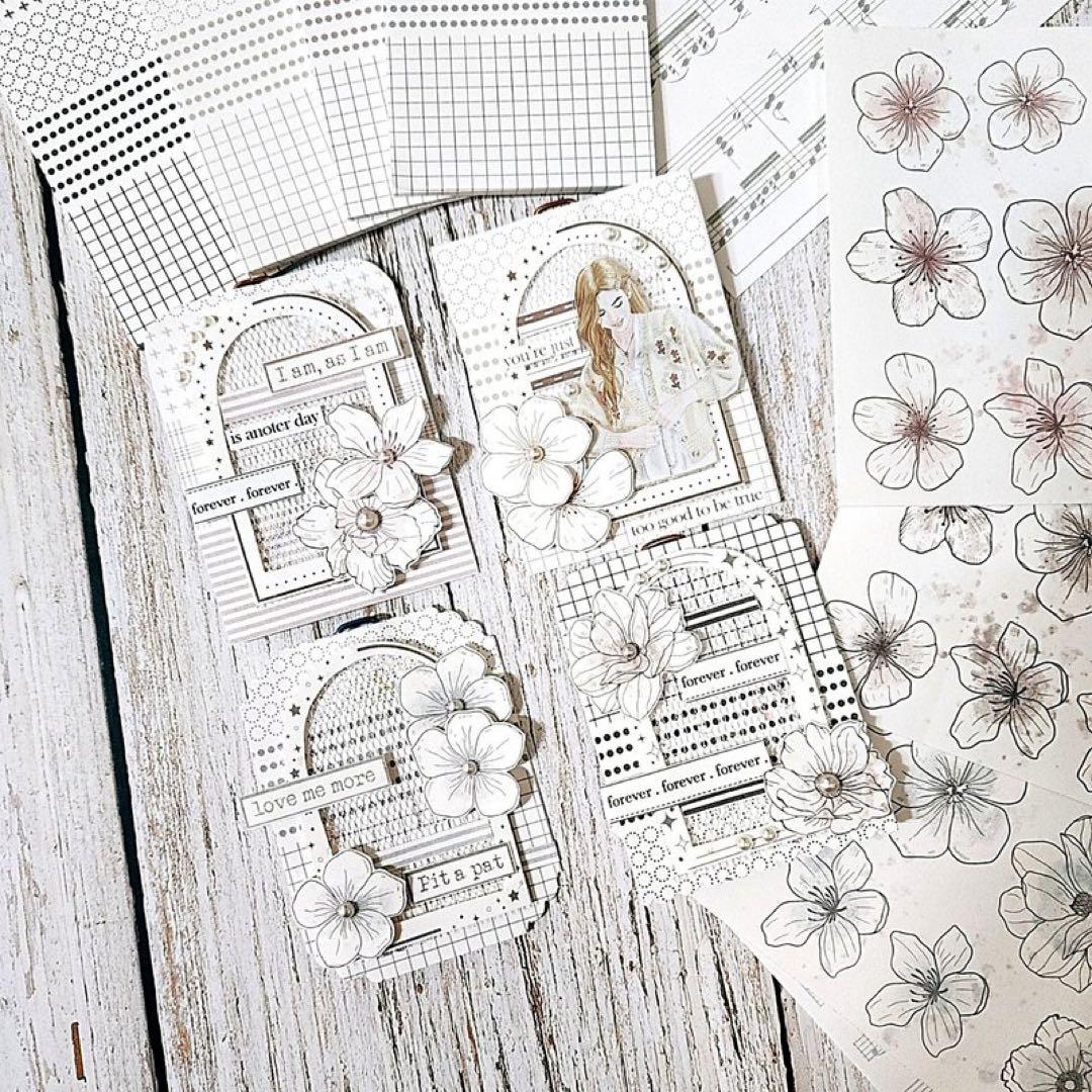 コラージュ素材　紙もの　素材紙　【2308】