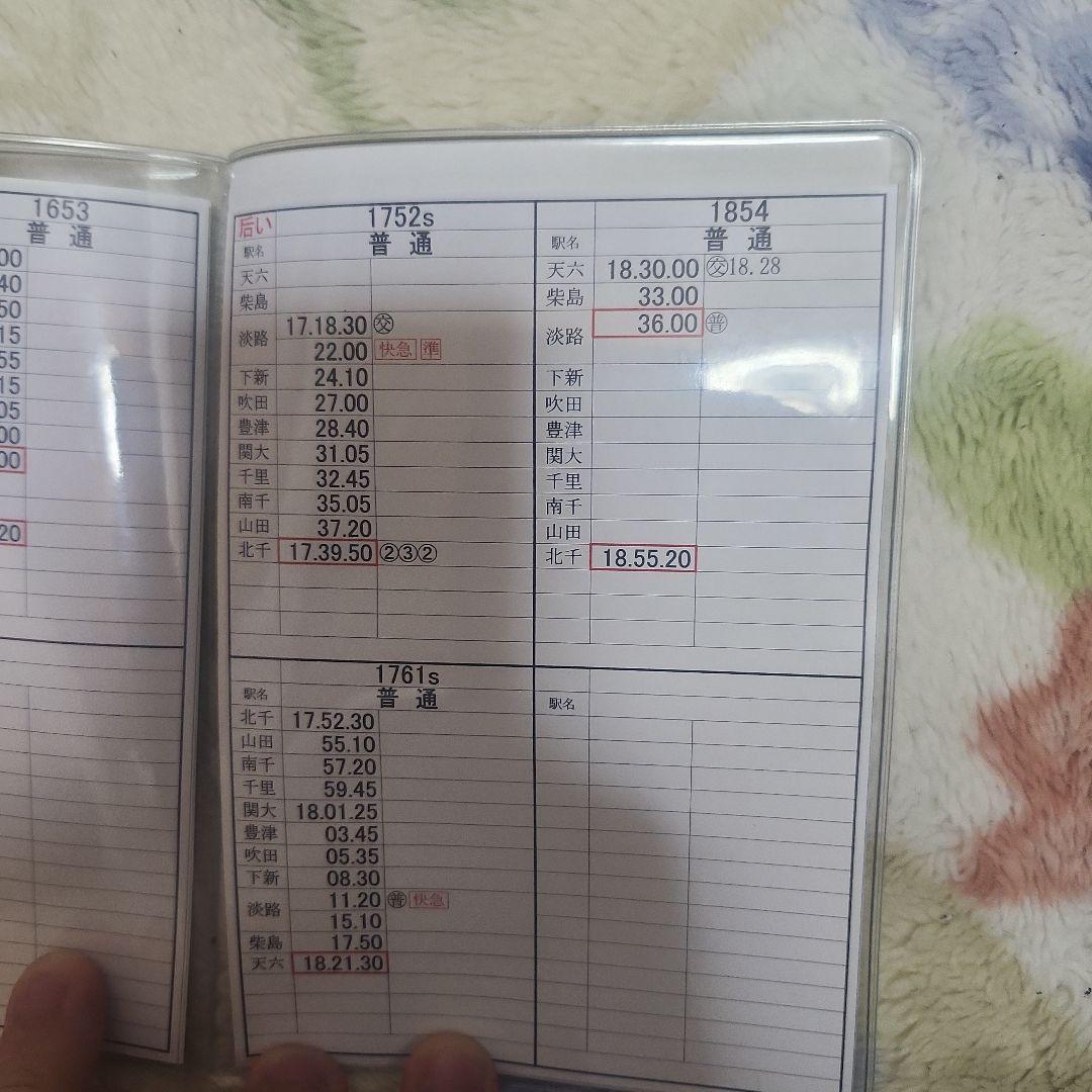 阪急鉄道グッズ「編成表、車掌用スタフ」