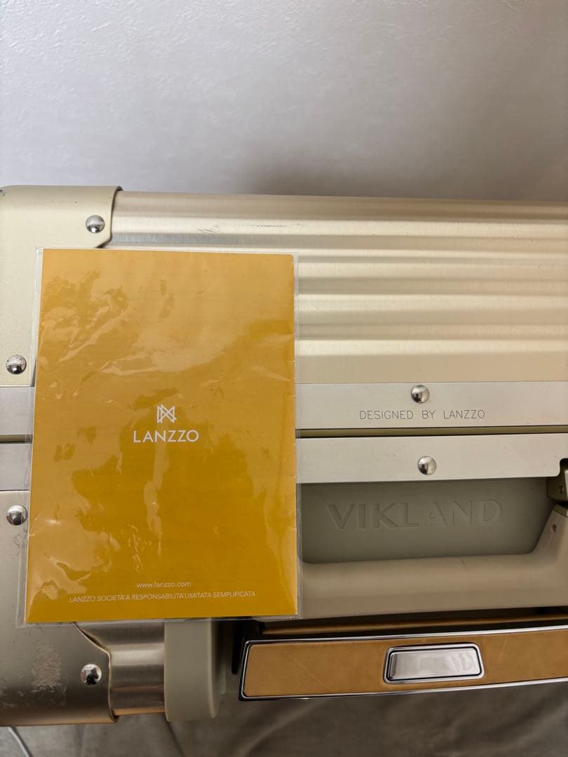 LANZZO VIKING アルミスーツケース 47L ゴールド 24inch