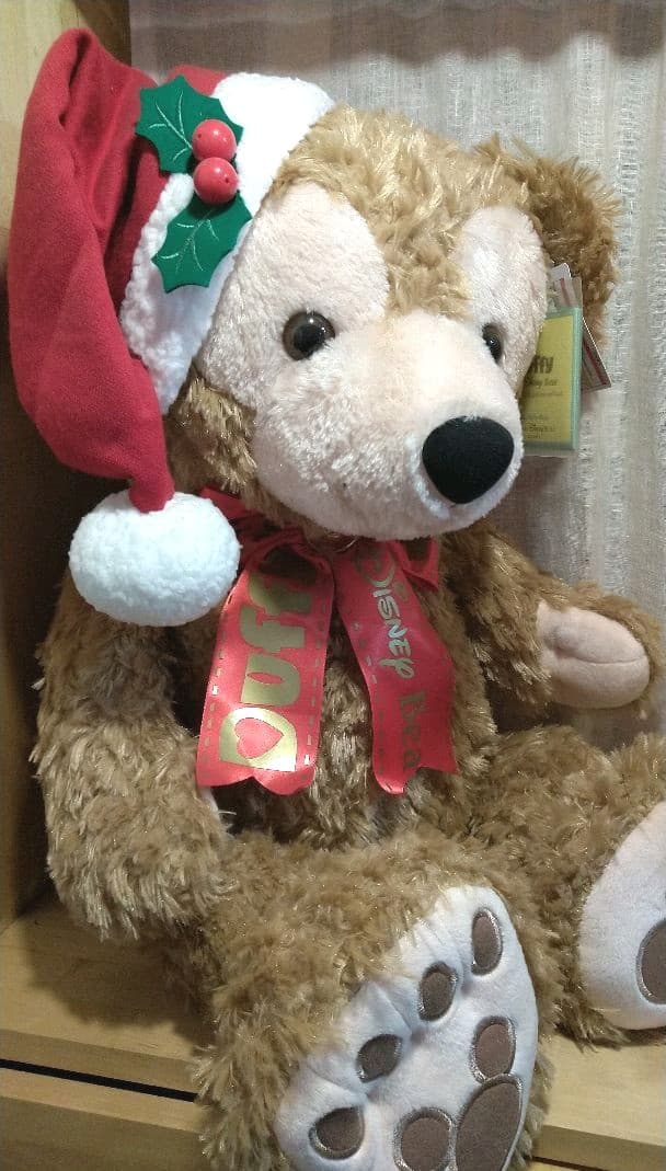 お顔厳選 ダッフィー 2016年 クリスマス M ぬいぐるみ 新品タグ付き