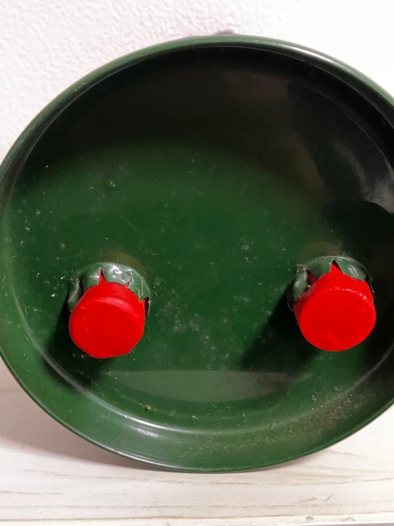 不二家　ペコちゃんブリキ台　ソフビ首振り人形 頭部ネジ２つ　昭和レトロ