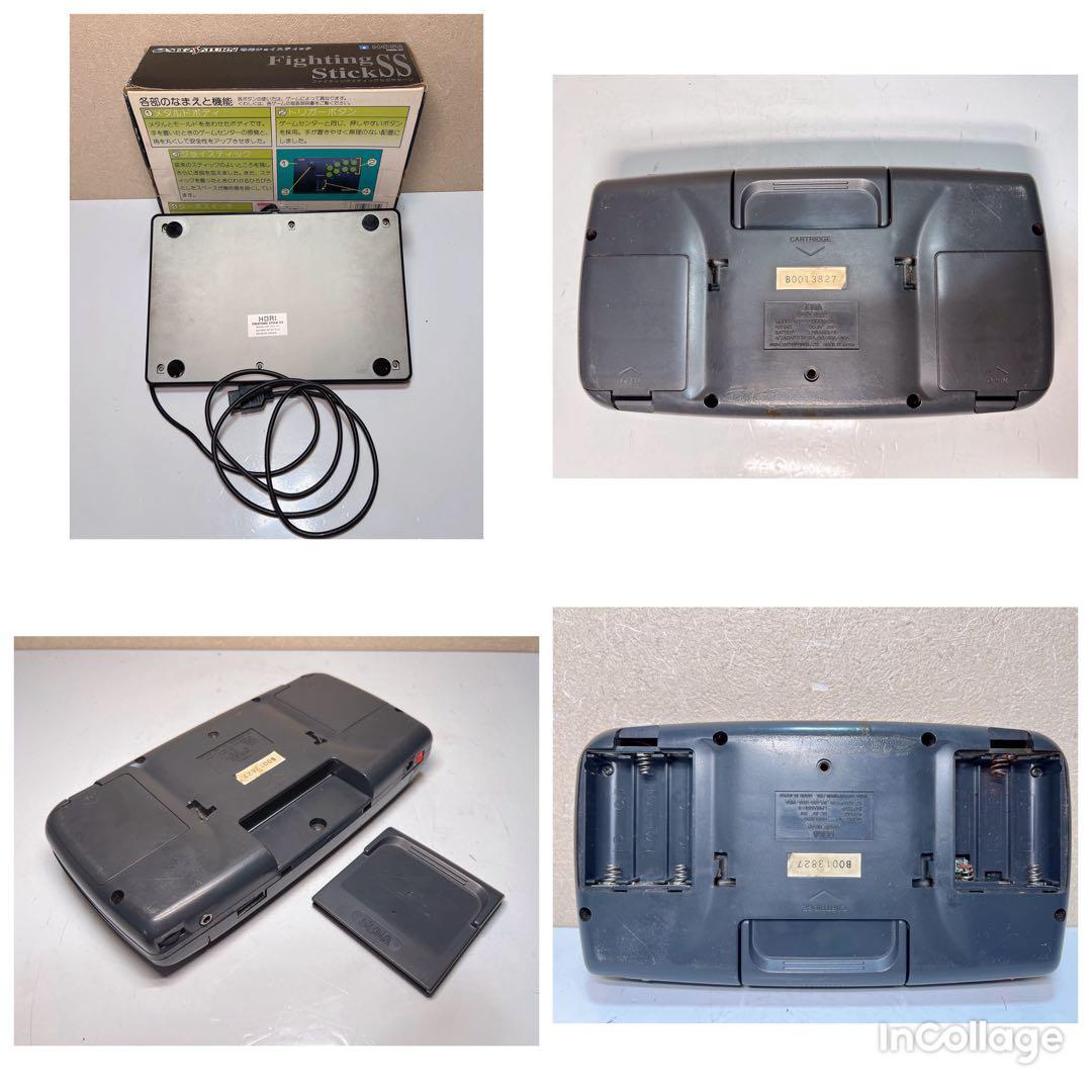 レトロなセガのゲーム機とアクセサリーのコレクション