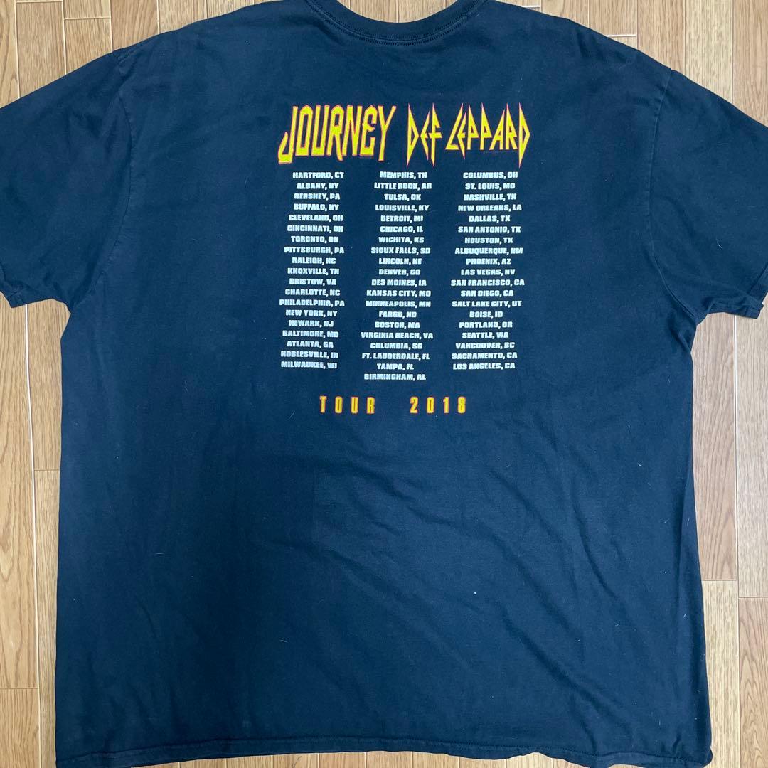 フェイド感⭐️⭐️Journey Def Leppard 2018 ツアーTシャツ