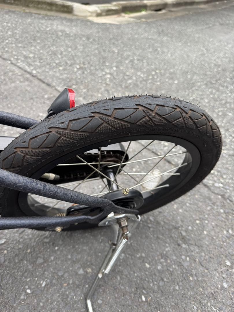 【直接引き取り限定&配達も可】HUMMER キッズ自転車 ブラック 前カゴ 付き