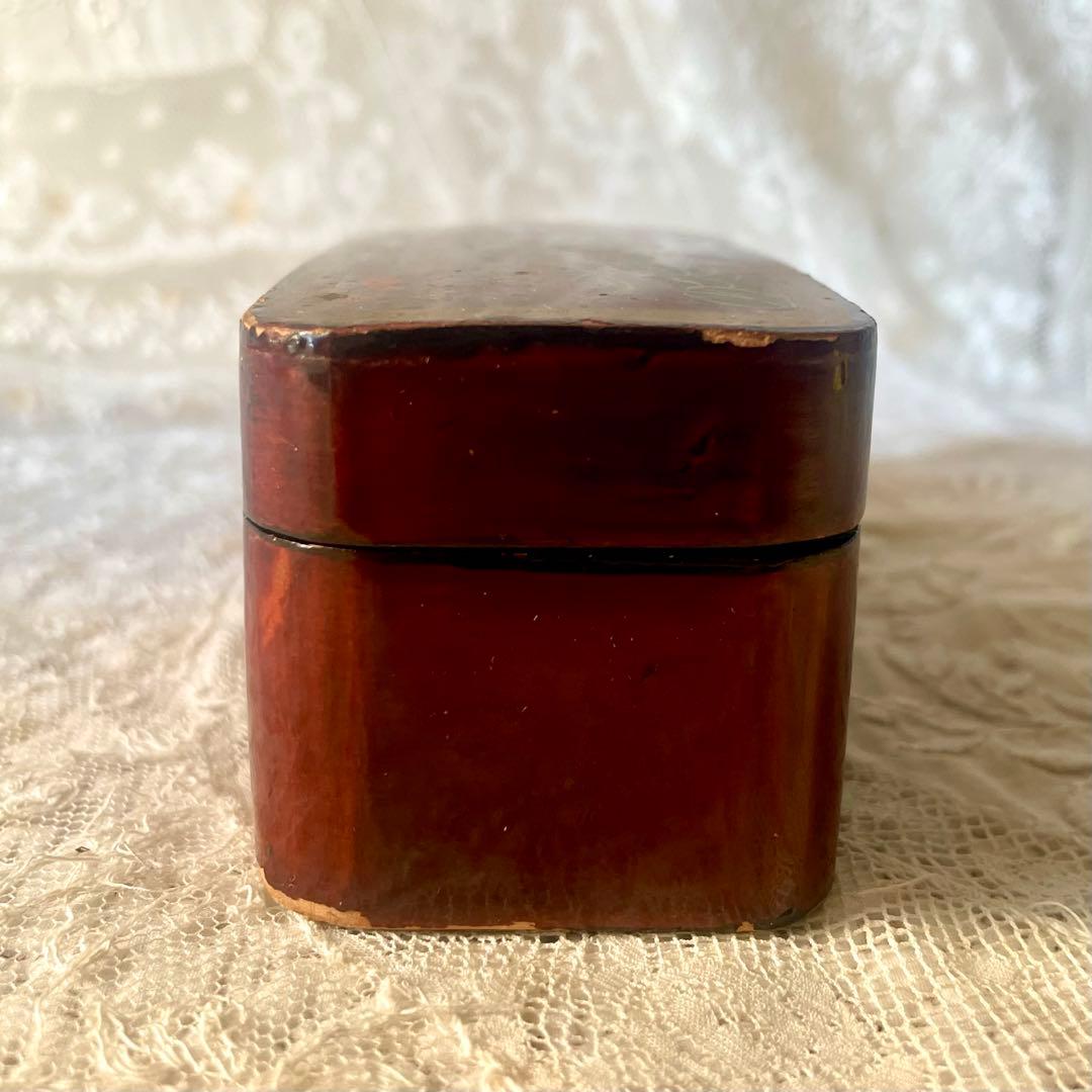 蒔絵風パフュームボックス　香水箱　木製ケース　ジャポニズム　フランスアンティーク