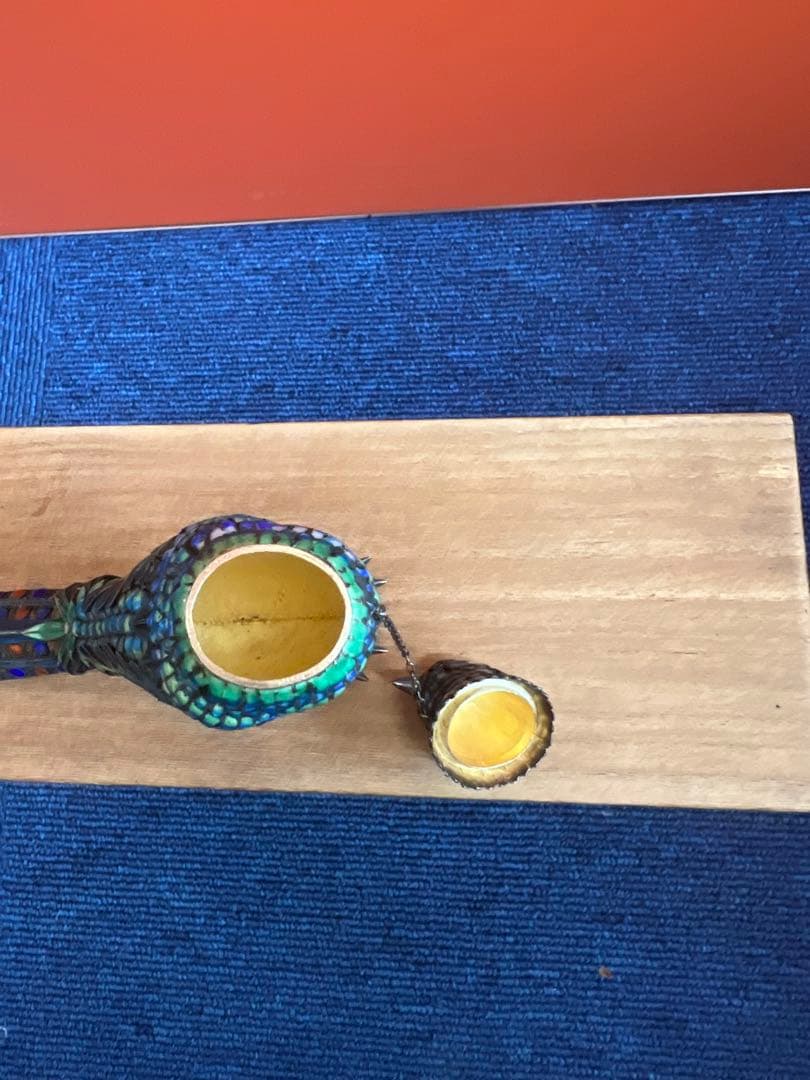 1217 中国美術　銀七宝　珊瑚石細工　鳥　蓋物　置物　工芸品　時代物