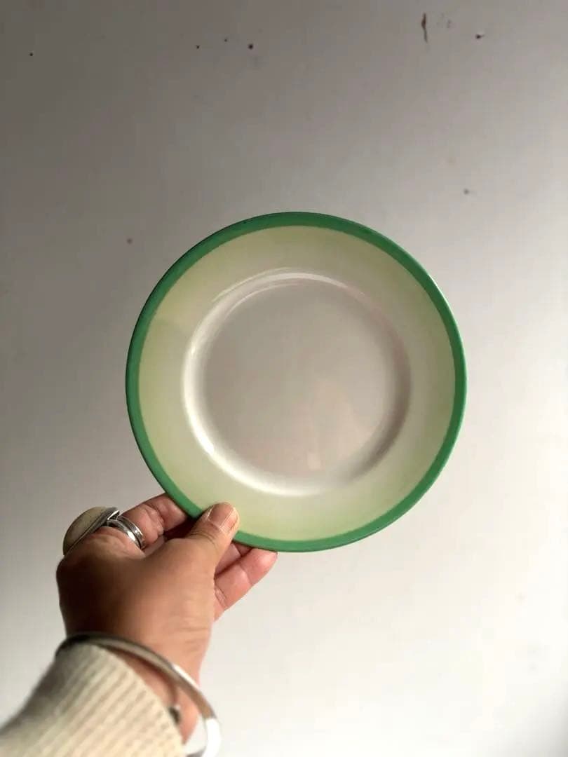 839 英国アンティーク Shelley シェリー プレート皿 2枚組 約18㎝