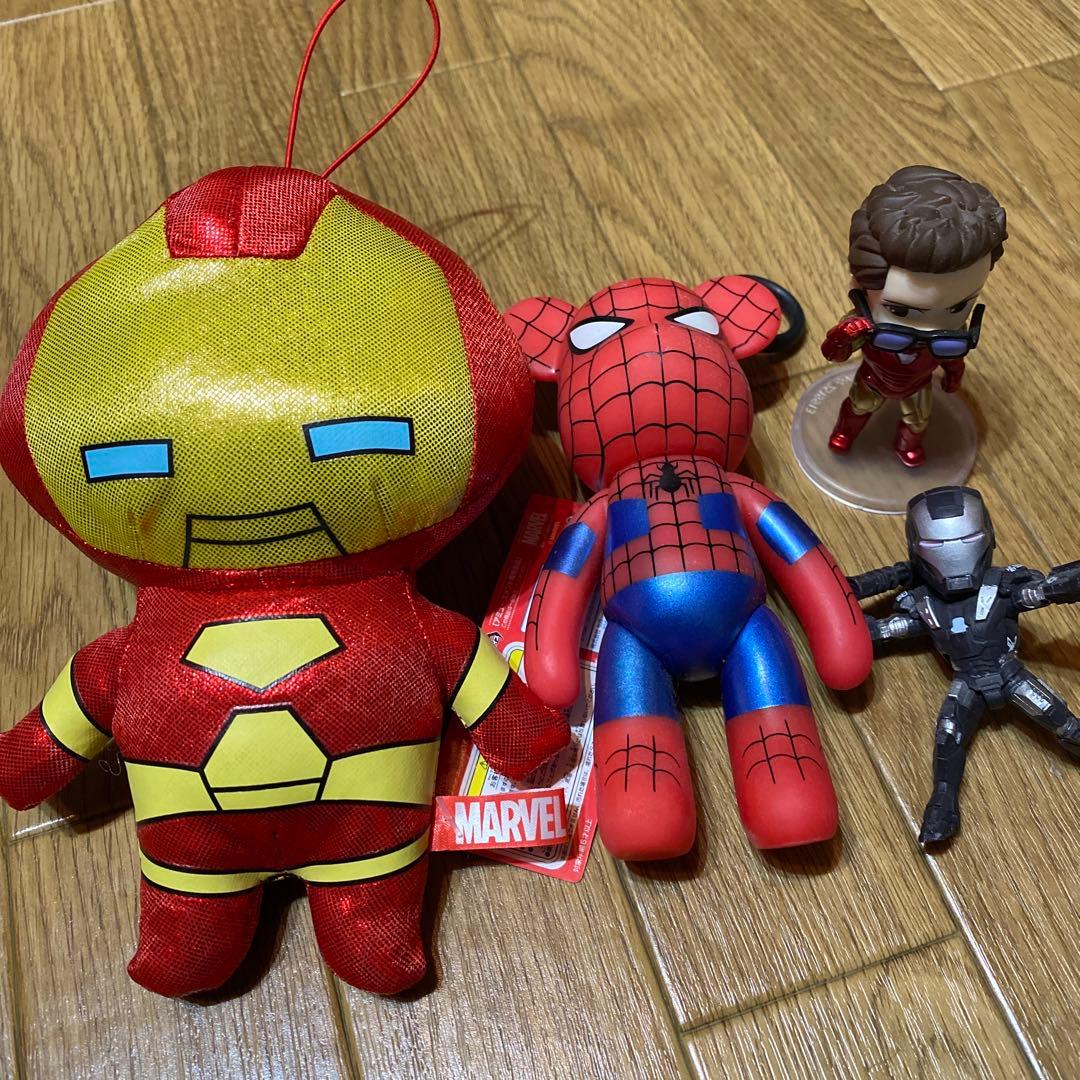 marvelマーベルアイアンマンベアブリックなど大量セットHappyくじSP賞