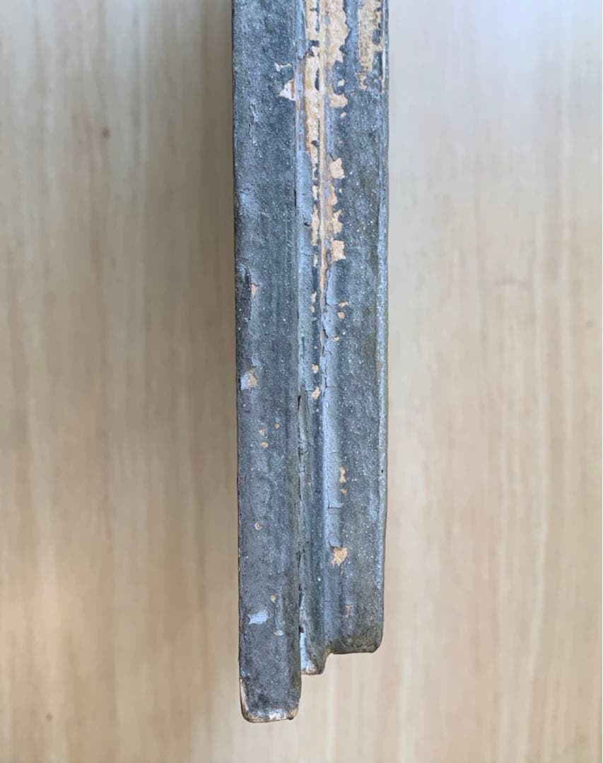 【希少.期間限定出品】額縁　グレー　木製フレーム　アンティーク