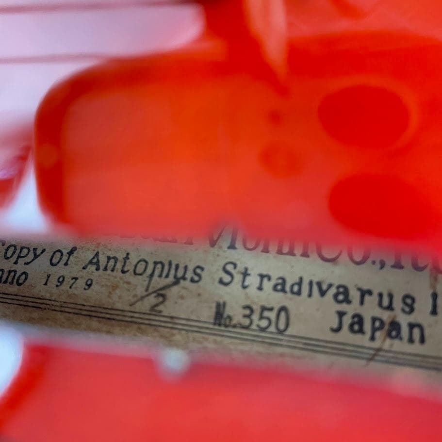 ●木曽鈴木 スズキバイオリン● No.350 1/2 1979年製 弓・杉藤