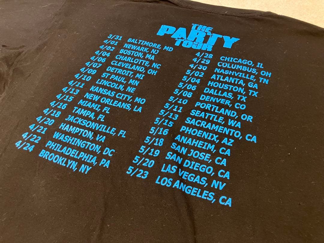 Chris Brown THE PARTY TOUR Tシャツ