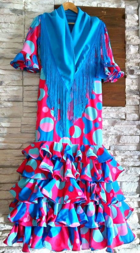 フラメンコ☆スペイン製ワンピース（シージョ付き）