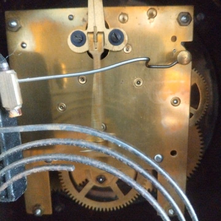 イギリスアンティーク1931年 アナログ時計 木製阪急「英国アンティーク展」購入