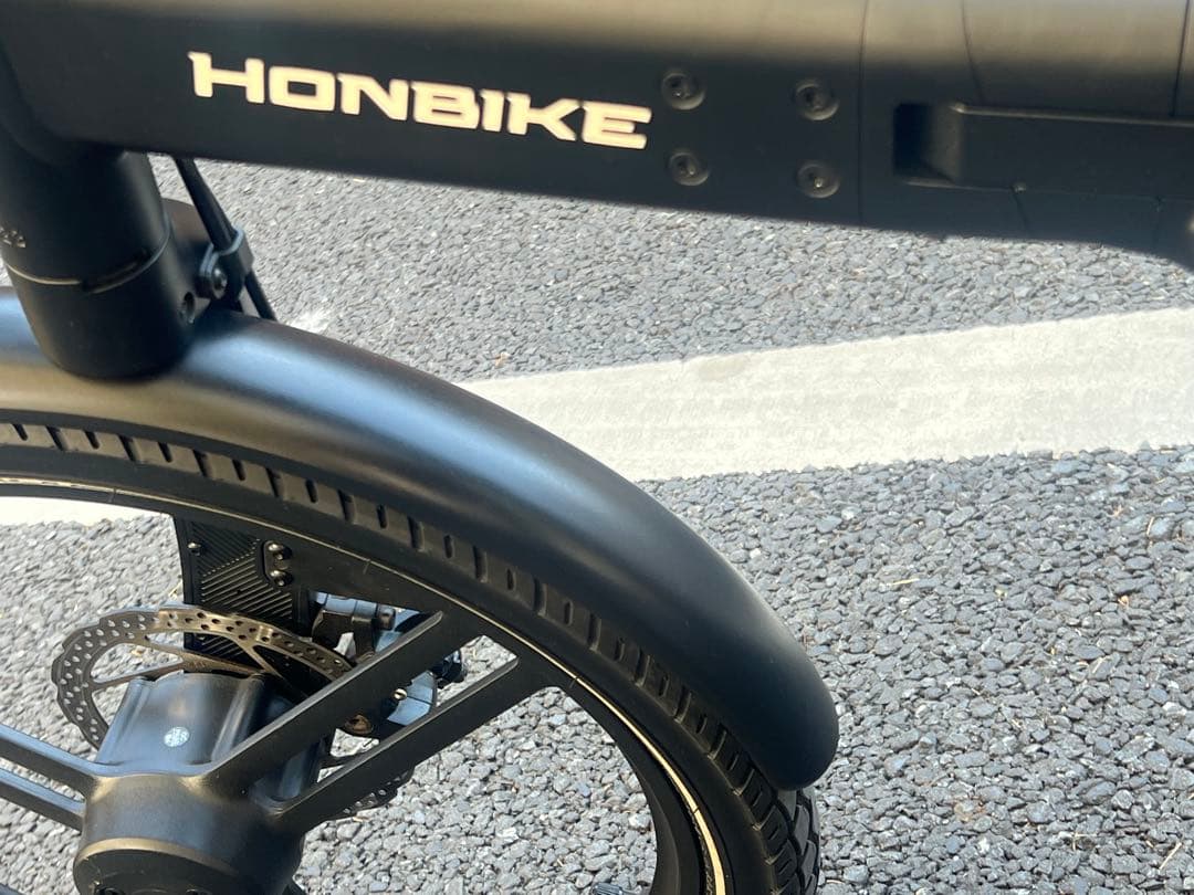 走行167キロ美品HONBIKE 電動アシスト自転車 前カゴ付