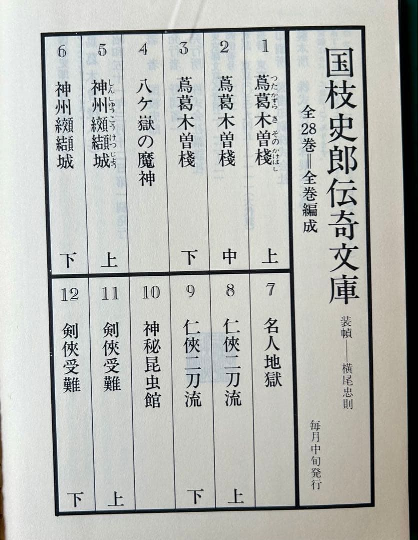 国枝史郎伝奇文庫(全28巻揃) 横尾忠則装　昭和51年　古書