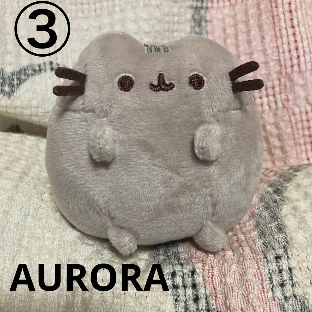 ねこのプシーン Pusheen ぬいぐるみ3コ 中古品　GUND&AURORA