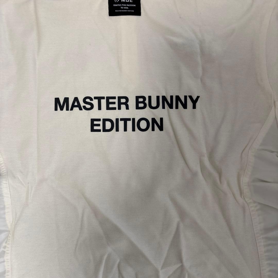マスターバニー、長袖ポロシャツ ホワイト