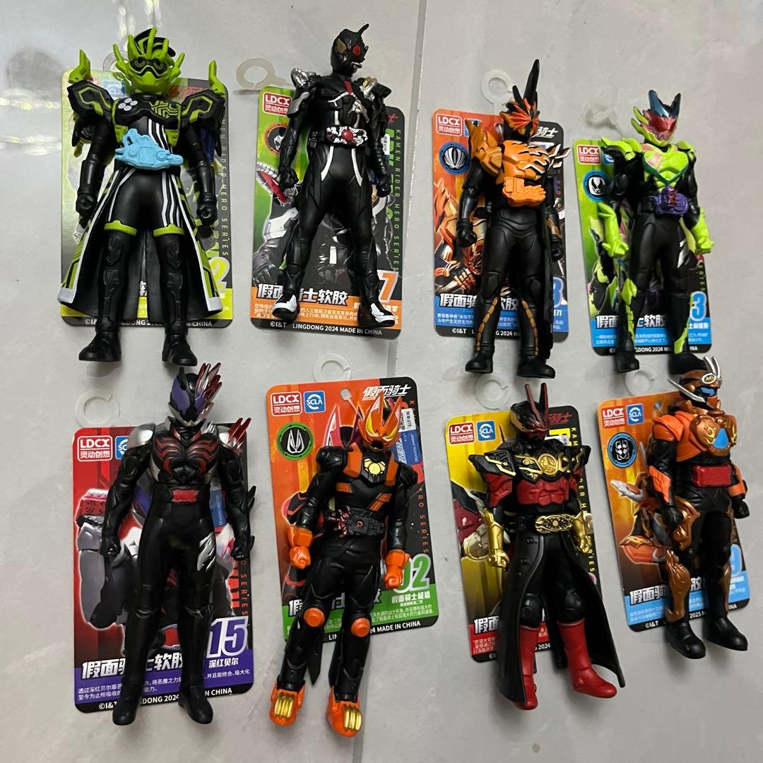 中国限定　仮面ライダー ソフビ フィギュア　8点セット　海外正規品