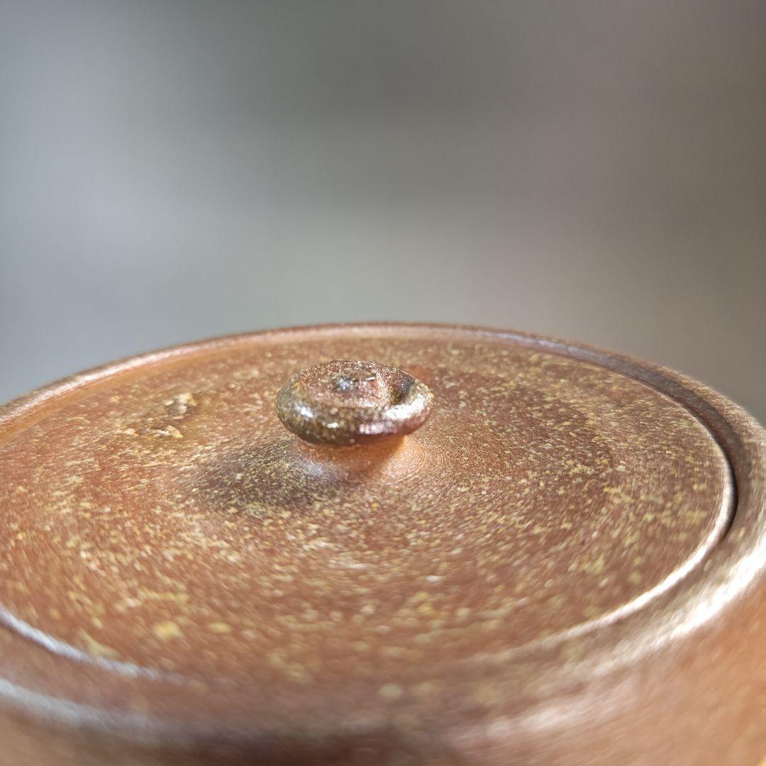 イ947 水指『大谷焼窯元　矢野陶苑　矢野款一作』『大谷焼　焼〆　共箱』茶道具