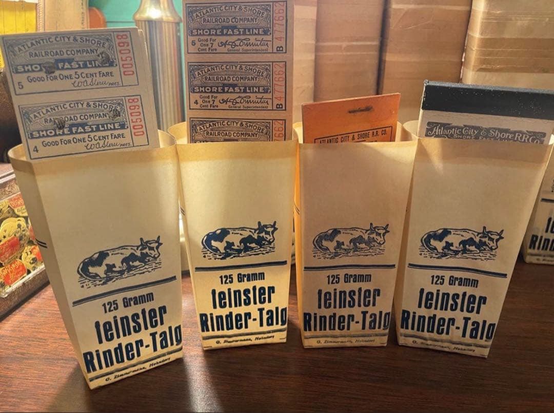 海外　マルシェ袋　ヴィンテージドイツの袋2種7枚✖️5