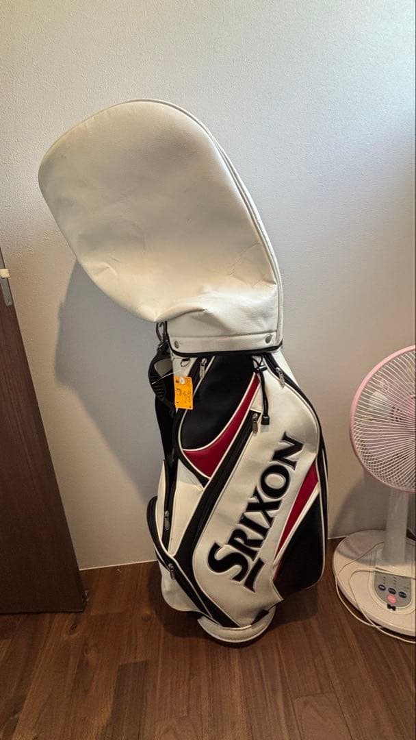 Srixon キャディバッグ ホワイト/ブラック/レッド