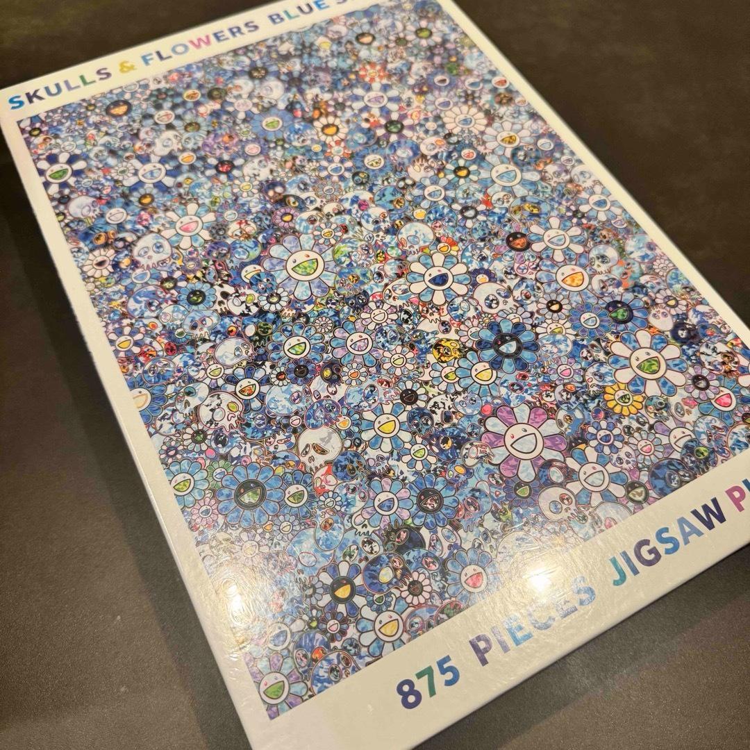 村上隆 ジグソーパズル SKULLS & FLOWERS BLUE