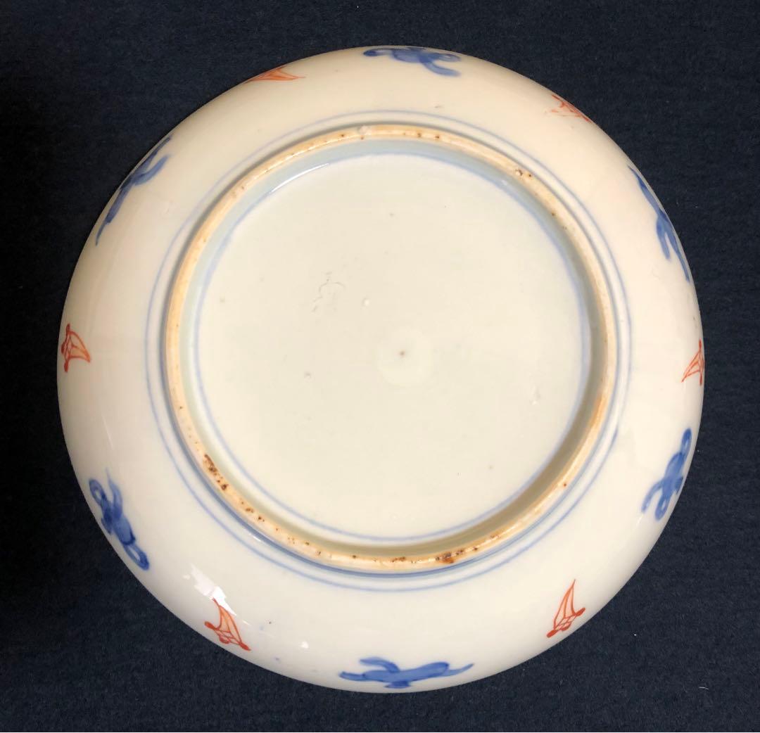 割引❗️《レ》伊万里 金彩色絵 中皿5客 6寸皿 取り皿　1f