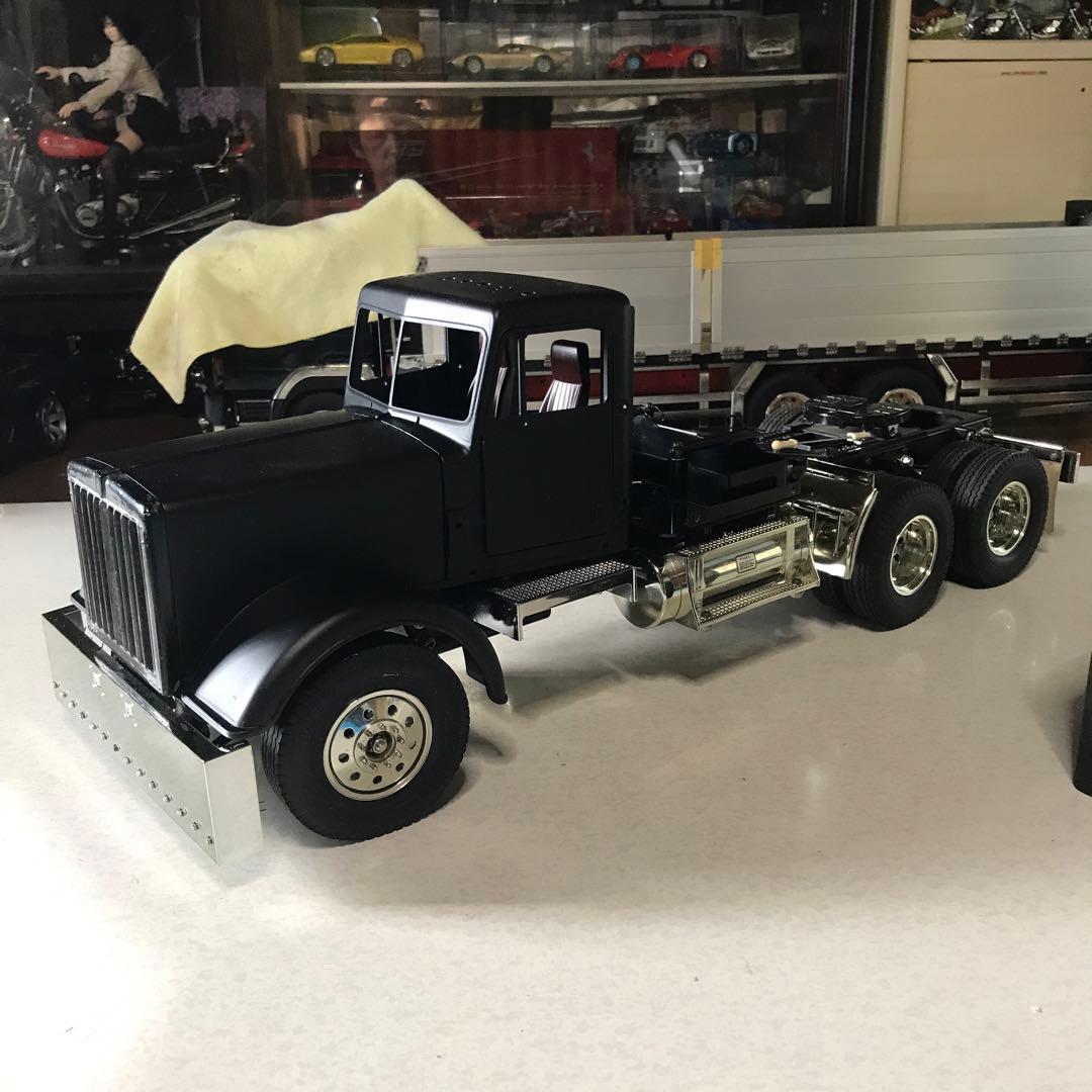 タミヤ1/14キングハウラー加工中