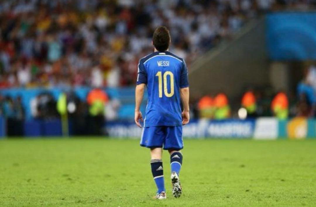 W杯2014 アルゼンチン代表 リオネル・メッシ アウェイ レプリカユニフォーム