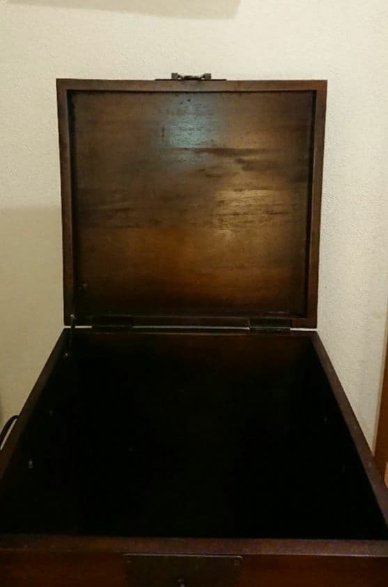 アンティーク雑貨 昭和レトロ 古い 木箱 ゴミ箱 収納箱 ボックス