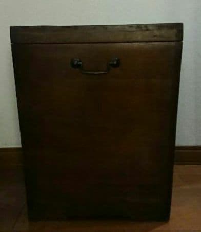 アンティーク雑貨 昭和レトロ 古い 木箱 ゴミ箱 収納箱 ボックス