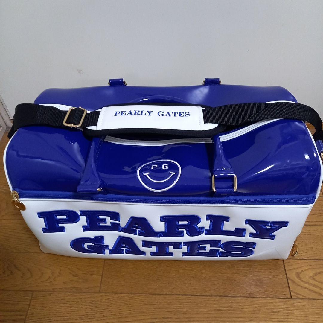 ギ*ス様 【美品】パーリーゲイツ　エナメル　ロッカーバッグ ブルー/ホワイト