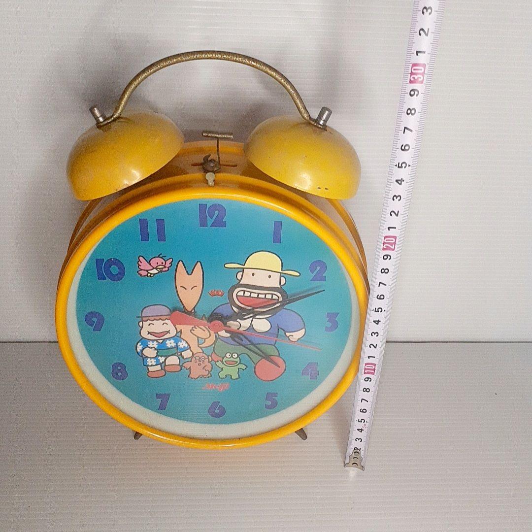 カールおじさん　キャラクターアラーム時計 イエロー　レトロ