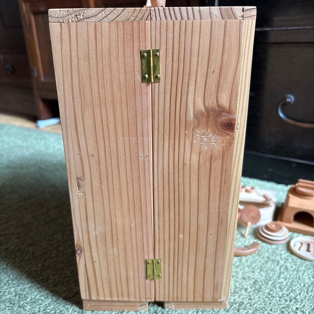 おくどさん　台所セット　台所道具一式　佐藤武志作　雛道具　おままごと　木地玩具