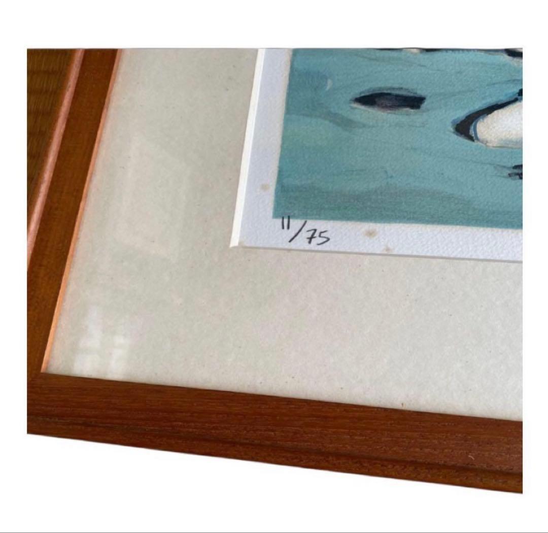 【証明書付き】ジャン•キリチ　「地中海の村」限定リトグラフ