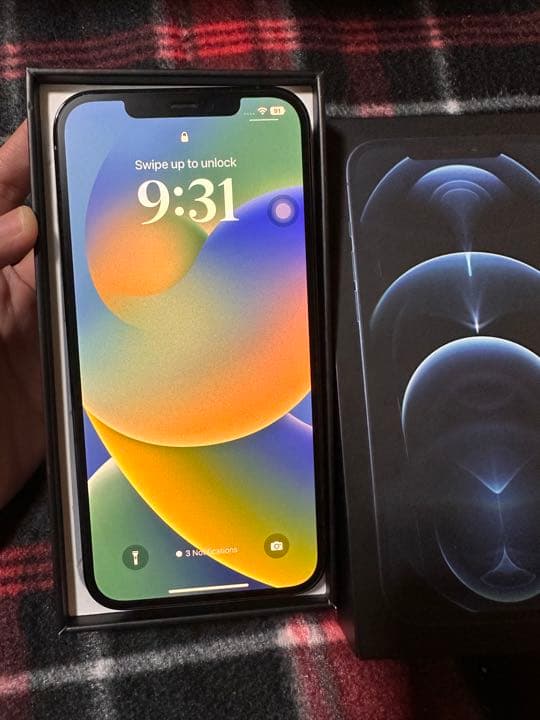 コンピュータ・IT iPhone12promax  128Gb Pacific Blue