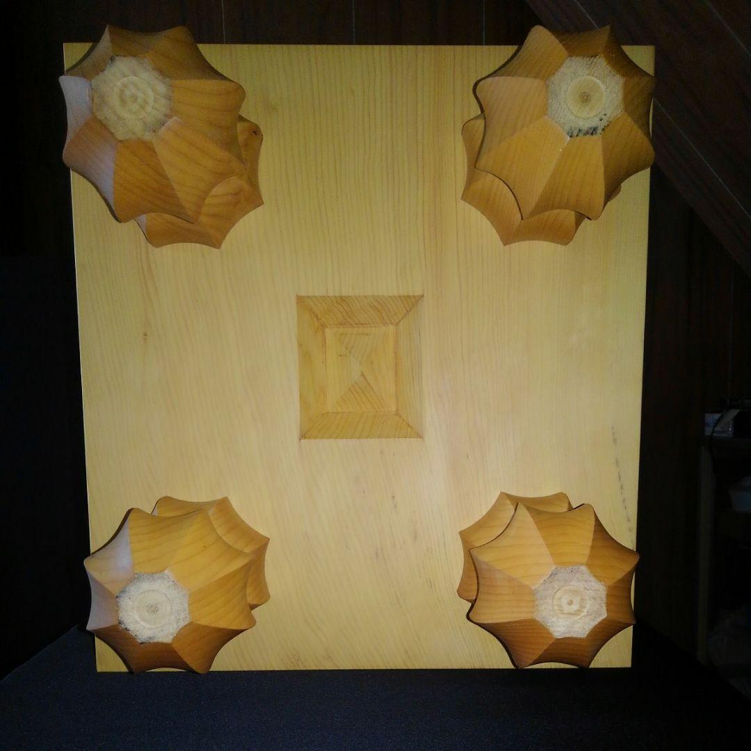 【国産　本榧　5寸将棋盤　天地柾】