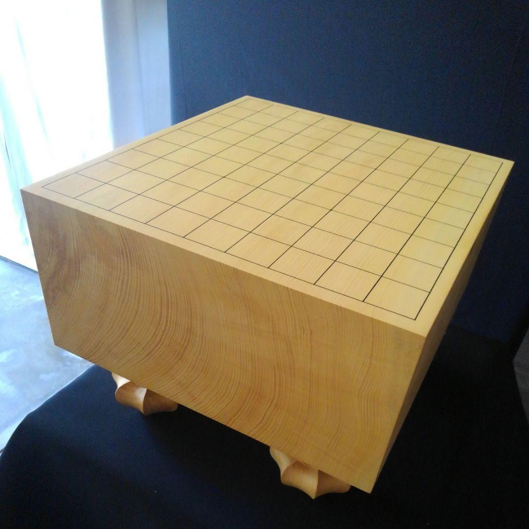 【国産　本榧　5寸将棋盤　天地柾】