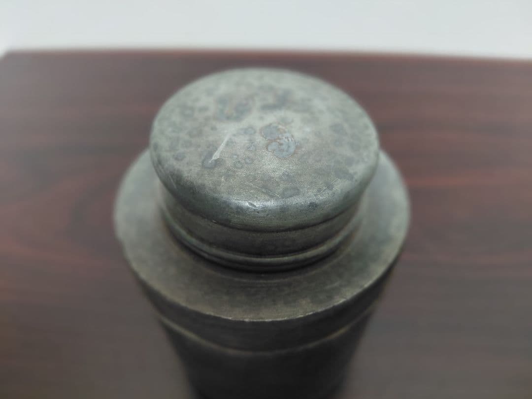 古い錫　茶壺　茶入　茶道具