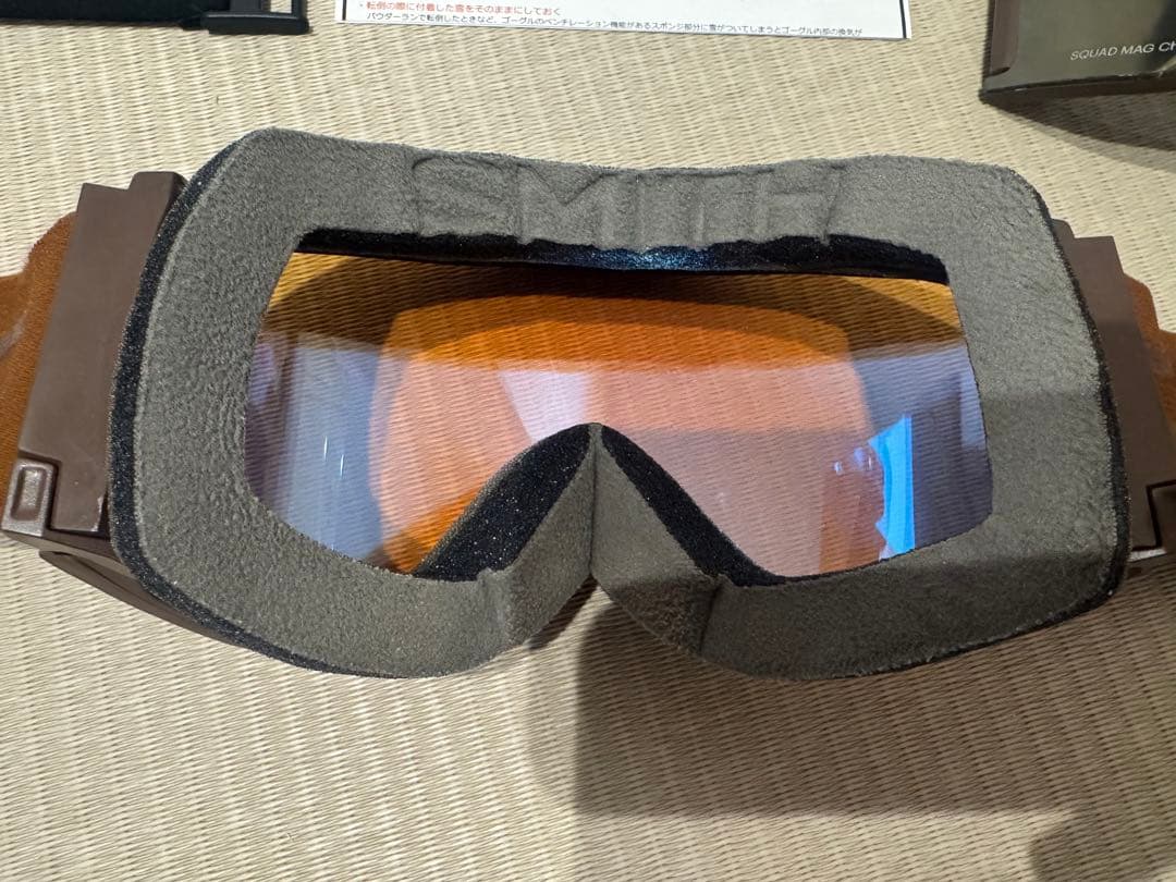 【廃盤カラー】Smith スカッドマグ Sepia Luxeスペアレンズ