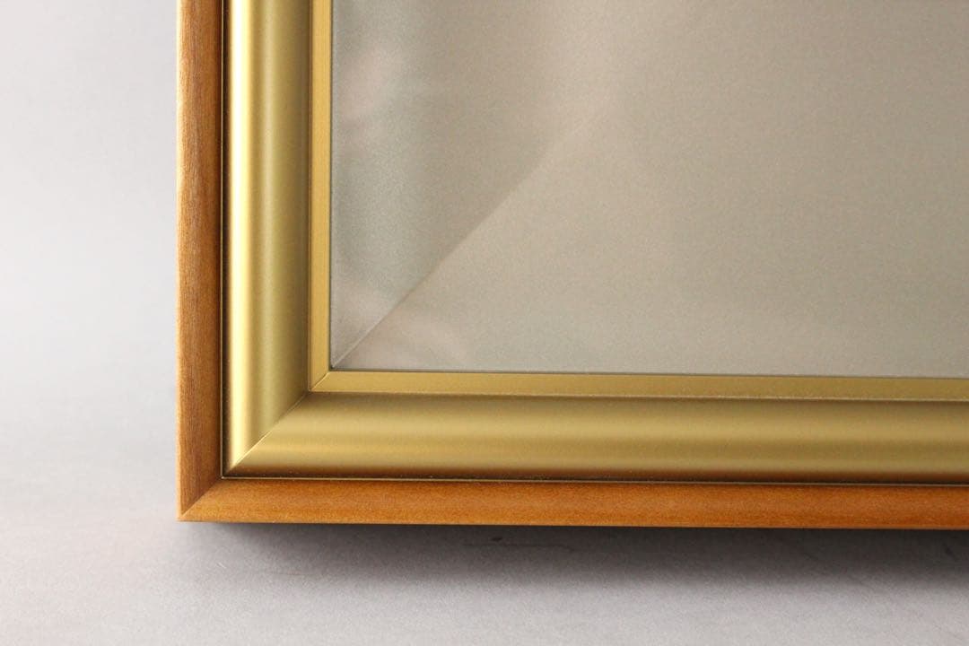 No5541 額装　井澤正子「曽木瀑声」　日本画　F10号　箱/黄袋付　送料無料