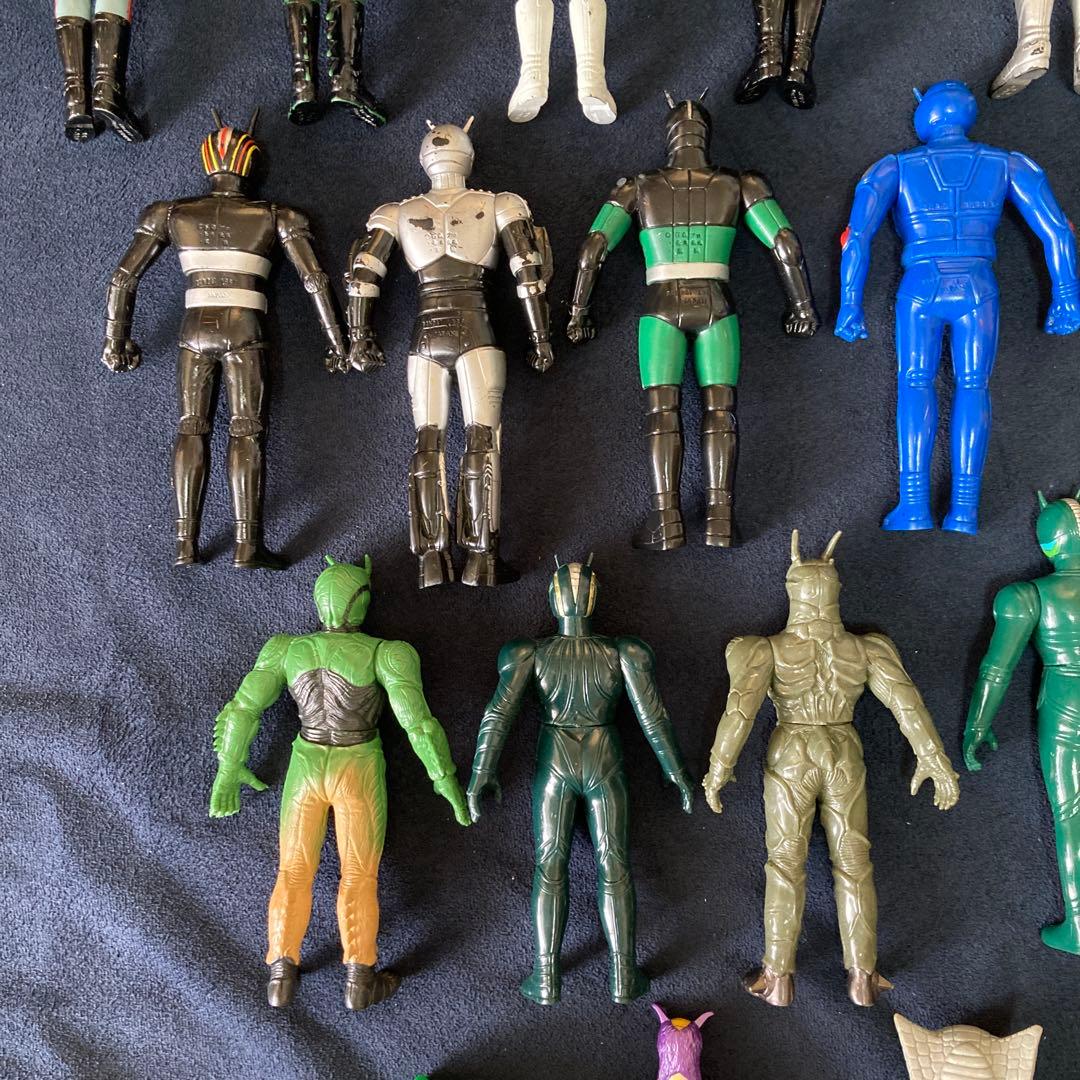 昭和　仮面ライダー　人形　フィギュア　ソフビ