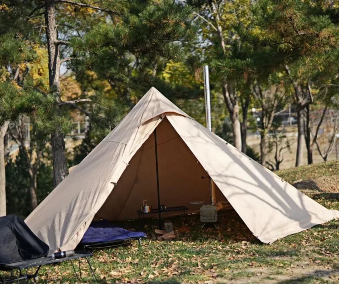 KING CAMP ワンポールテント　TC素材