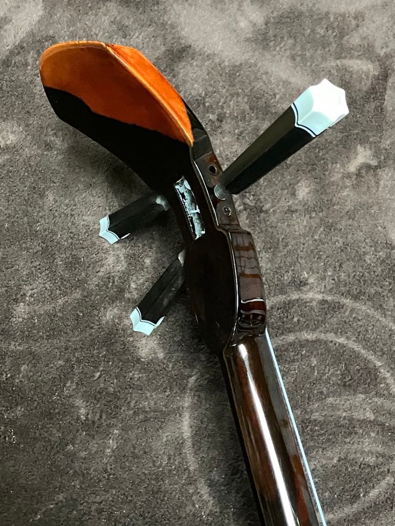 沖縄三線上質クルチ真壁型本皮一枚張りスンチ塗り期間限定