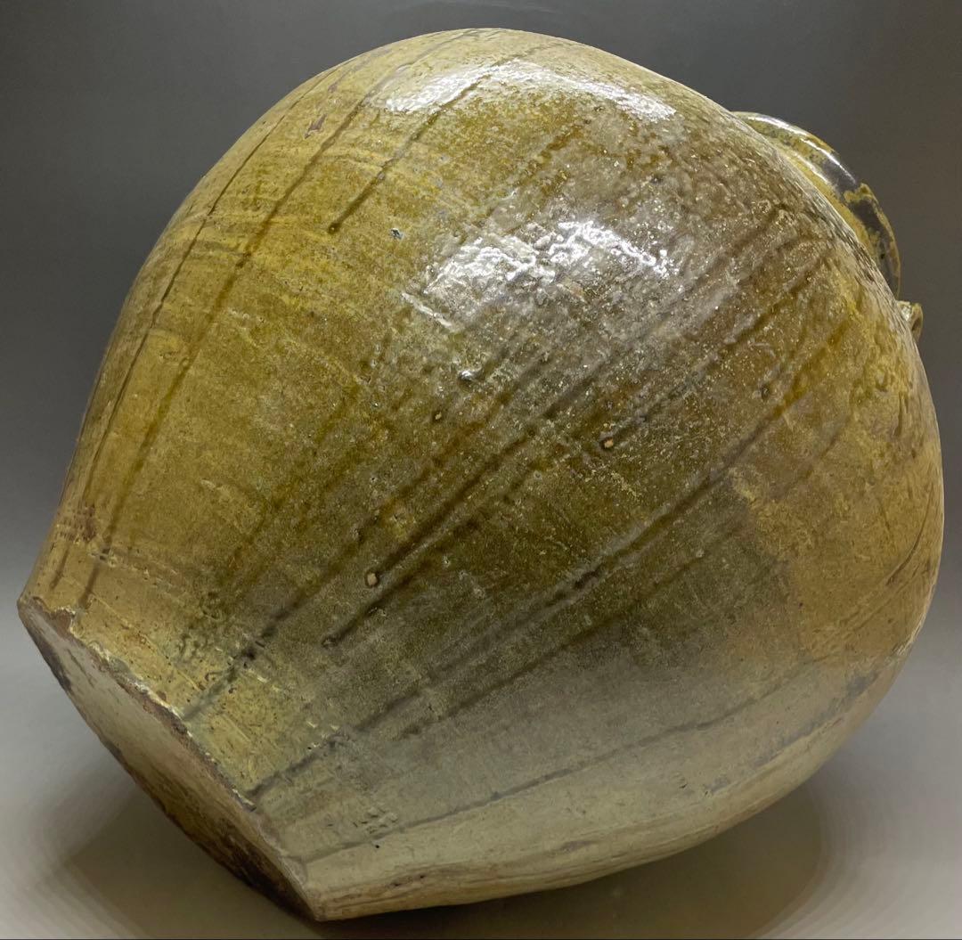 ヨシモ※プロフ必読※　呂宋壺　四耳葉茶壺　36.5cm 　T916