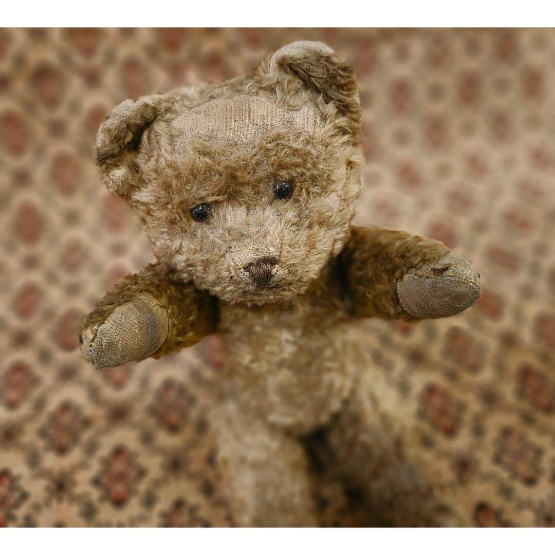 英国 イギリス アンティーク 静かな表情 テディベア こぐま 西洋骨董